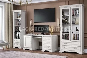 Шкаф-витрина Стилиус REG2W2S с подсветкой (Лиственница сибирская) фото 5